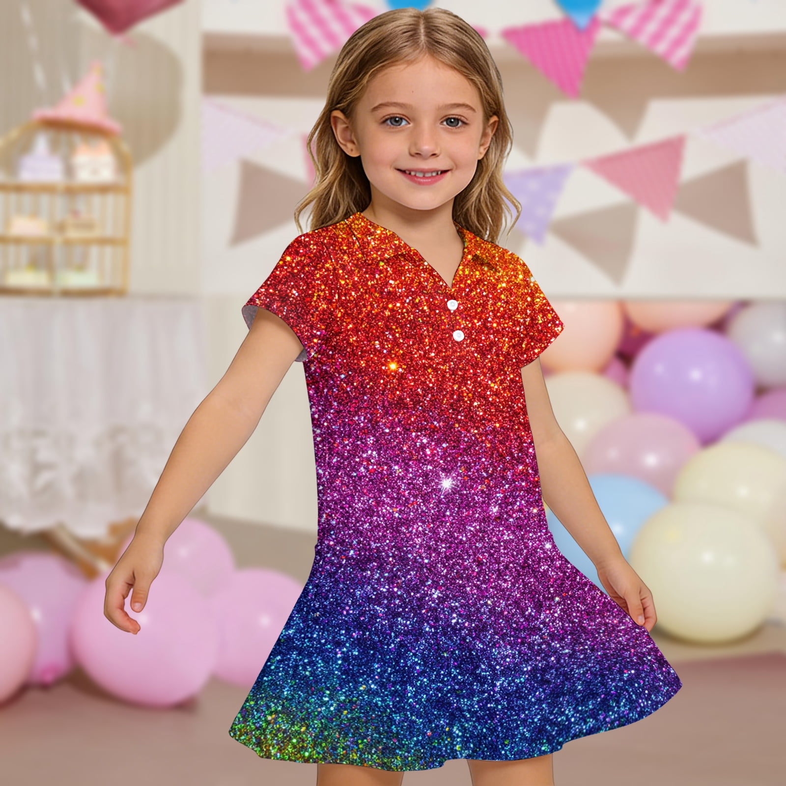 cute dresses size 7 8 6 Pieces Girls Royal Blue Soft And Stretchy Neoprene Dress, Size 7-14 - Girls Dresses and Romper Sets - at