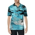 thumbnail image 1 of CCRFTGI Hawaiian Shirt for Men Clearance Cotton Short Sleeve Polo Shirts Summer Black Mens Shirts Beach Palm Trees Graphic Button Down Tee Shirts Mens,Black XL, 1 of 5