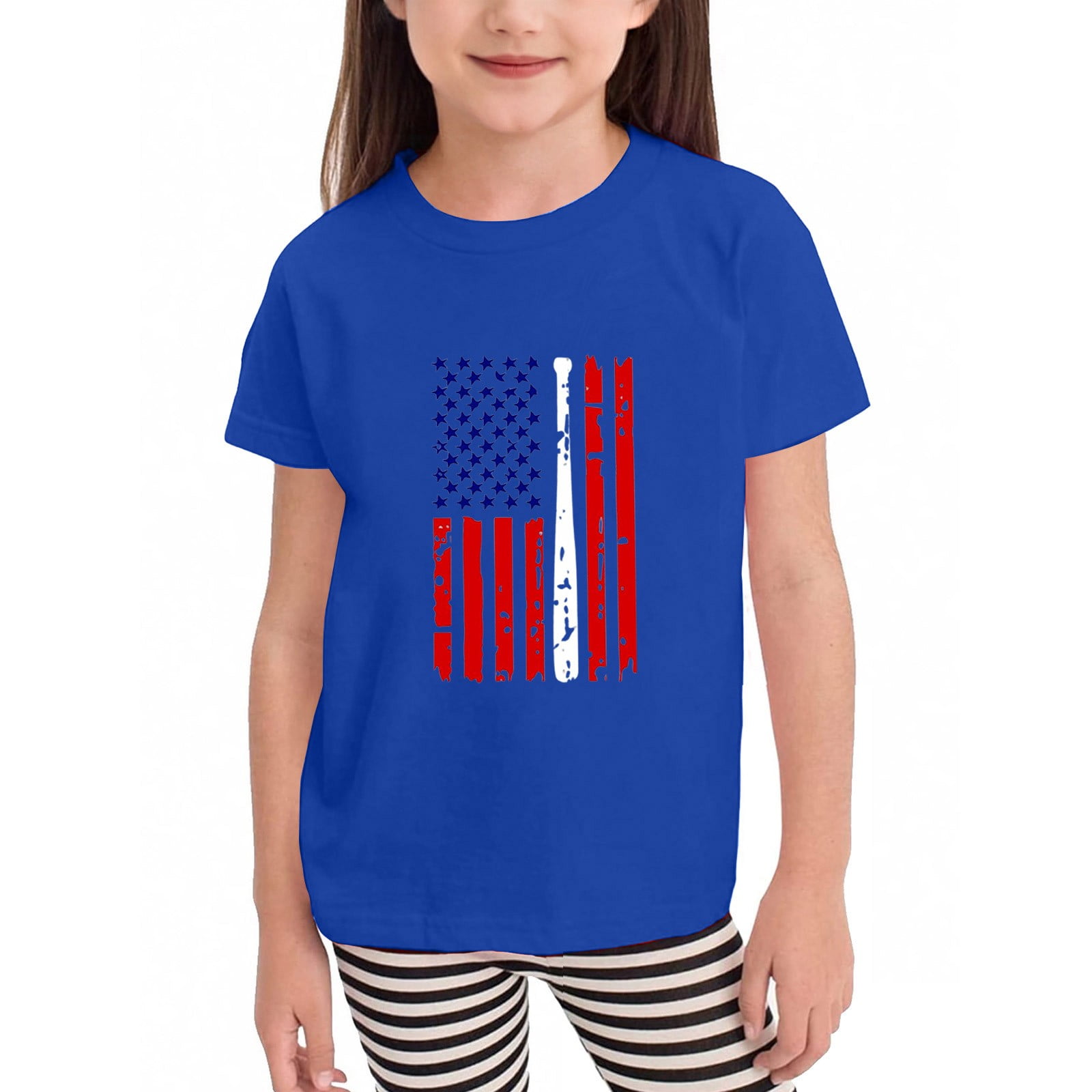Independence Day Shirts for 3-6 Year Boys White & Green. main image 1