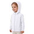 thumbnail image 1 of CCRFTGI Jacket for Kids Boys Girls 10-12 Lightweight Upf Sun Protection Zipper Long Sleeve Rash Guard Cover Up Hooded Cooling Shirt Summer Jacket White 3-4 Years, 1 of 4