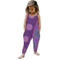 thumbnail image 1 of CCRFTGI Jumpsuit Girls Cute Spaghetti Strap Rompers for Teens Fall Overall Fashion Sleeveless Outfit with Pockets Purple 7-8 Years, 1 of 5