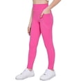 thumbnail image 1 of CCRFTGI Leggings for Children Girls Size 10-12 High Waist Yoga Leggings Athletic Sports Tight Stretch Dance Leggings with pockets Pink 9-10 Years, 1 of 3