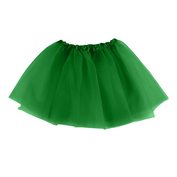 CCRFTGI Mardi Gras Tutu Skirt for Children Girls 10-12 Trendy Layered Tulle Ballet Dresses Cute Summer Dress Birthday Party Dresses for Cosplay Party Green