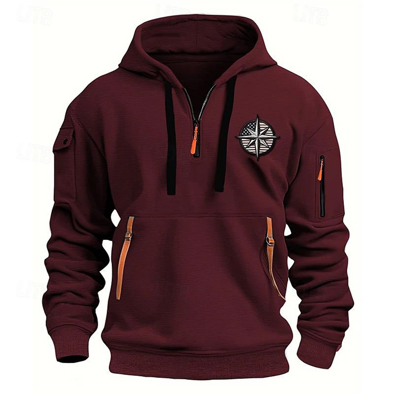 CCRFTGI Men's Fashion Hoodies & Sweatshirts Zip Up Hooded Sweatshirt ...