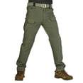 thumbnail image 1 of CCRFTGI Men’s Zip Off Convertible Straight Leg Cargo Pants, Quick Dry Lightweight Outdoor Hiking Work Trousers Convertible to Shorts Green XL, 1 of 3