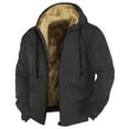 CCRFTGI Mens Jacket Big and Tall Winter Sherpa Full Zip Hoodie Fashion