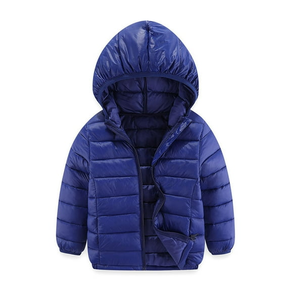 CCRFTGI Puffer Jacket for Boys Girls Kids Winter Coat Lightweight Coats Trendy Size 7 Padded Down Coats Warm Tween Girl Trendy Clothes Navy 5-6Years