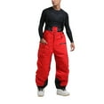 thumbnail image 1 of CCRFTGI Snow pants men Baggy Big and tall Snowboarding Adjustable Straps Ski Pants Winter Warm Athletic Waterproof Insulated Ski Overalls Mens snow pants Red S, 1 of 4