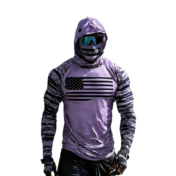 CCRFTGI Sun Protection Shirts for Men UPF 50+ Sun Protection with Mask ...