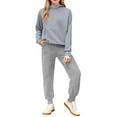 thumbnail image 1 of CCRFTGI Sweat Suits for Boys Girls 2 Piece Athletic Tracksuit Causal Long Sleeve Sweatsuit Fall Fashion Soild Tracksuit Jogging Outfits Set Light Gray 7-8Y, 1 of 3