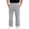 thumbnail image 1 of CCRFTGI Sweatpants for Men Big and Tall Baggy Wide Leg Open Bottoms Elastic Waist Drawstring Open Bottom Jogging Lounge Fall Spring Trousers with Pockets Light Gray L, 1 of 3