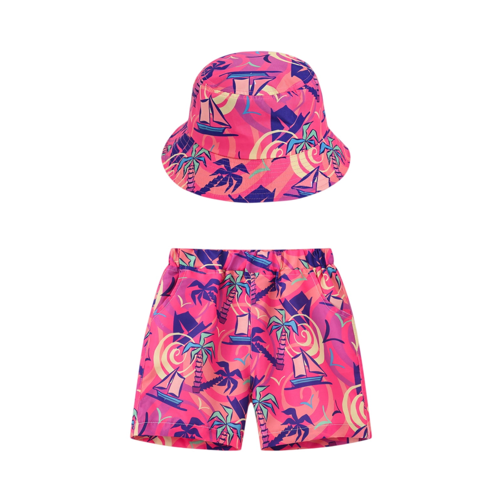 CCRFTGI Swim Trunks for Child Boys Beach Hawaiian Girls Swim Shorts ...