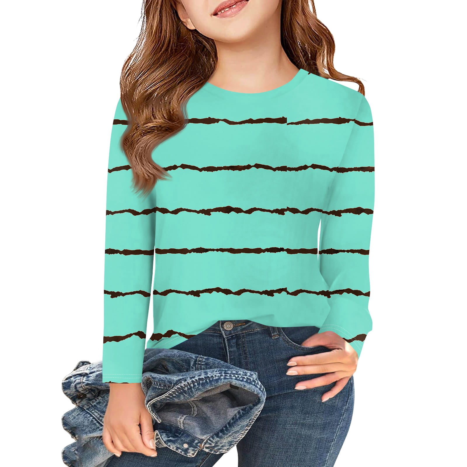 Yihaojia Women's Floral Blouse | Long Sleeve Loose V-Neck Pleated Tunic Top | Casual Fashion