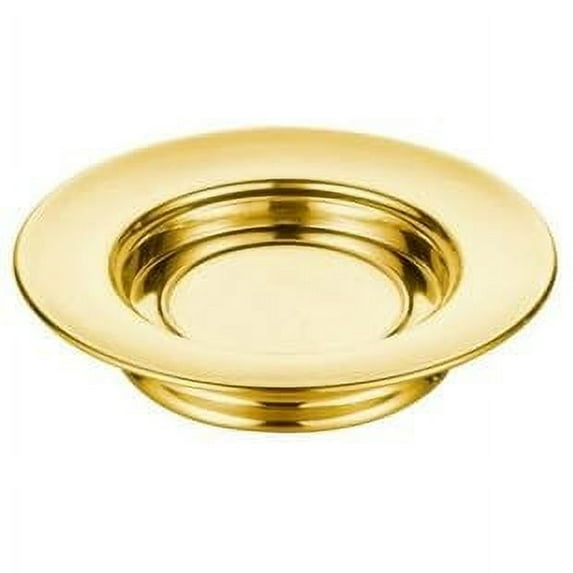 CCS Bread Plate-Stacking-Polished Steel-Brass Tone