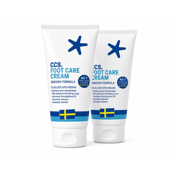 CCS Foot Care Cream, 175ml - Moisturizing Foot Cream for Dry Feet 2 Pack
