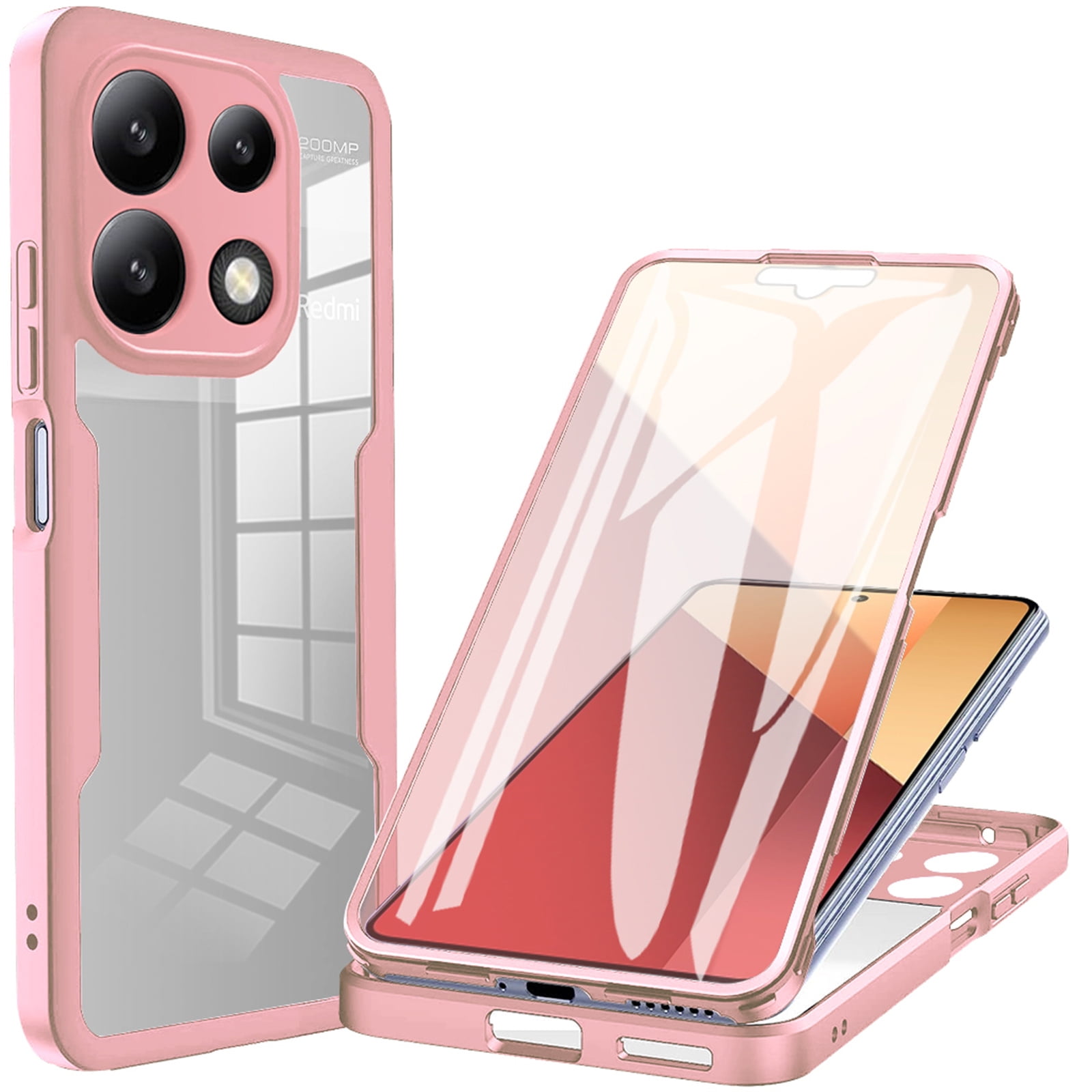 XTCASE Cover Magnetica per iPhone 12/12 Pro [Compatibile con Magsafe], Custodia Trasparente Hard PC Anti-Graffio Antiurto Protettiva Case con Paraurti in TPU Flessibile Morbido, Clear