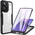 thumbnail image 1 of CCSamll for Xiaomi Redmi Note 13 Pro+ Plus 5G Clear Case with Screen Protector, Full Body Protective Soft TPU Rugged Bumper Slim Case Shockproof Phone Cover for Redmi Note 13 Pro Plus 5G QC Black, 1 of 8
