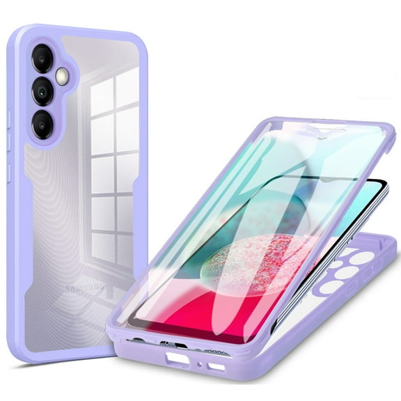 CCSamller Shockproof TPU Back Cover Cell Phone Case for Samsung Galaxy A15, Purple