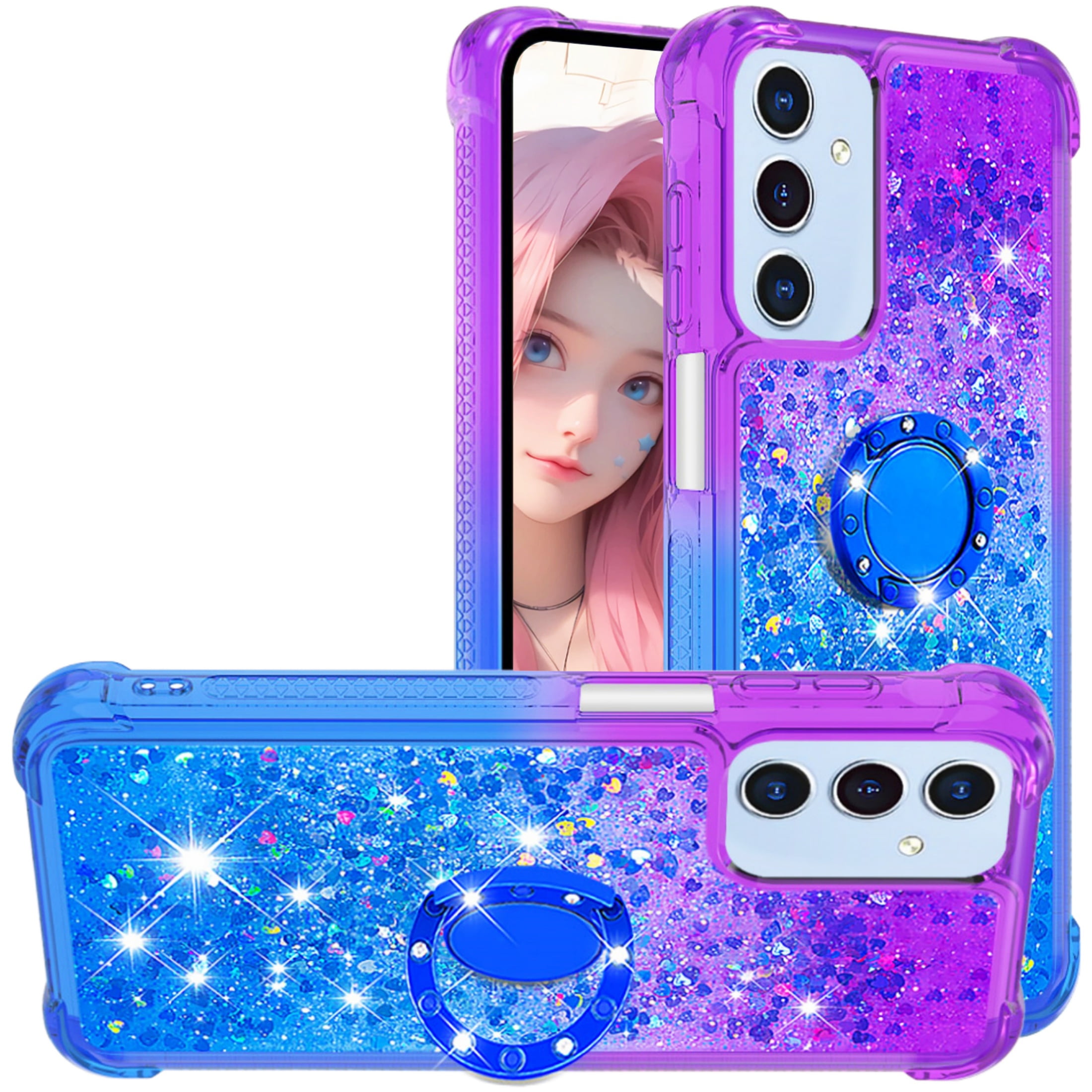 0804 Case CCSmall Cute Case for Samsung Galaxy A16 with Kickstand for Girls Women ...