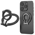 thumbnail image 1 of CCSmall for Magnetic Phone Grip Holder for MagSafe Accessories [2024 Upgrade], Detachable Phone Ring Holder Stand Silicone Ring Adjustable Kickstand for iPhone 15/14/13/12/Samsung/Google 8D Black, 1 of 8