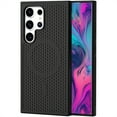 thumbnail image 1 of CCSmall for Samsung Galaxy S22 Ultra Heat Dissipation Case with Magnetic Ring, Mesh Breathable Hollow Cellular Hole Slim Phone Case Cover for Samsung Galaxy S22 Ultra SR Black, 1 of 8