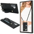 thumbnail image 1 of CCSmall for Samsung Galaxy S24 Ultra Case with stand for Women, Crossbody Lanyard & Wristlet Strap Case Phone Cover for Samsung Galaxy S24 Ultra KB Black, 1 of 8