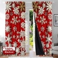 CCTFS 2PCS Curtains Christmas is red, white and glittering. Privacy ...