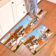 thumbnail image 1 of CCTFS Amusement park cat Machine Washable Non-Slip Rubberback Indoor Runner Rug/Area Rug for Kitchen, Hallway, Kitchen, Entryway, Bathroom, 2 Piece Set - 16''*24''/47''*18'', 1 of 9