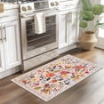 thumbnail image 1 of CCTFS Area Rugs for Living Room Bedroom Dining Room, Machine Washable Large Print Boho Vintage Tribal Aesthetic Carpet, Stain Resistant Floor Cover, Non Slip Low Pile Kitchen Rugs (Flower 2x3ft), 1 of 5
