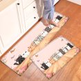 thumbnail image 1 of CCTFS Cat, butterfly Kitchen Decor Set of 2 Christmas Fall Kitchen Rugs, Xmas Decorative Farmhouse Floor Mats for Home Kitchen Dining Room Decorations - 16''*24'' and 17''*47'' inch, 1 of 10