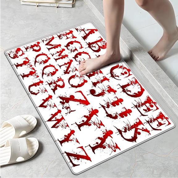 CCTFS Halloween water-saving mother 1Pc Flannel Mat and Kitchen Rugs,Soft Non-slip,Perfect for Home Bathroom