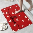 thumbnail image 1 of CCTFS Heart shape on Valentine's Day Kitchen Mat Washable Non-Skid Absorbent Runner Rugs (16''24'') - 1Pc Recommended for Kitchen Sink Front/Floor, Suitable for All Age Groups, 1 of 10