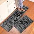 thumbnail image 1 of CCTFS Holiday cooking love Fall Kitchen Rugs Set of 2, Xmas Holiday Kitchen Mat Decor Home Decorations, Green Christmas Mats for Kitchen Floor - 16''*24'' and 17''*47'' in, 1 of 10
