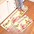 thumbnail image 1 of CCTFS Kitchen honey tea Fall Kitchen Rugs Non Skid Washable Area Carpet [Made in USA], Multi - 2 Pcs 16''*24''/47''*18'', 1 of 10