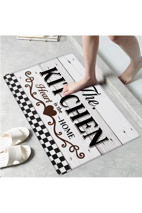 Kitchen love home Kitchen Decor Christmas Fall Kitchen Rugs, Xmas Decorative Farmhouse Floor Mats for Home Kitchen Dining Room Decorations - 16''*24''