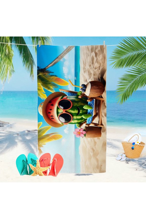 Summer Beach Watermelon Party 30×60in Microfiber beach towels Absorbent Soft for Beach Pool