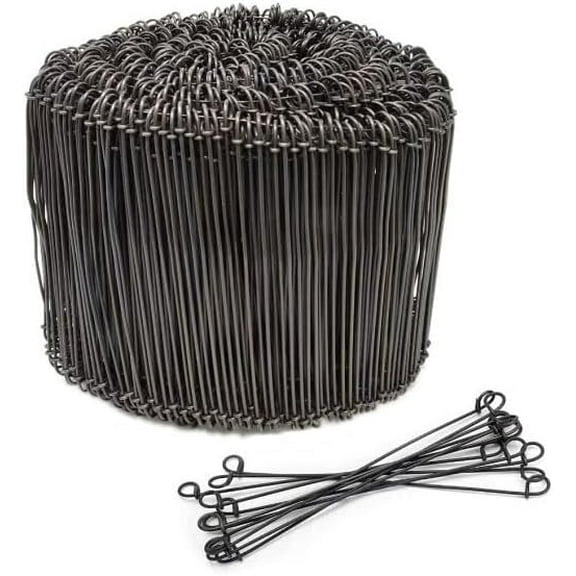 CCTI Rebar Tie Wire - 16 Gauge 6 Inch Black Soft Annealed Double Loop Bar Tie - 1000 Pack$$Tools & Hardware Other