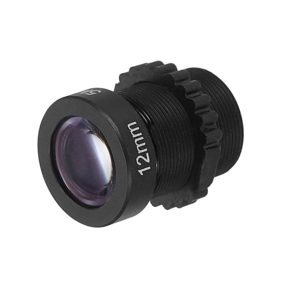 CCTV Camera Lens 12mm Focal Length HD 5MP Security Lens Wide Angle M12 Mount Fixed Aperture