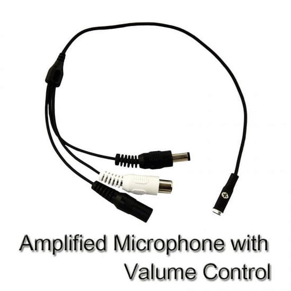 CCTV External Amplified Microphonewith valume control, very small size! DC 12V