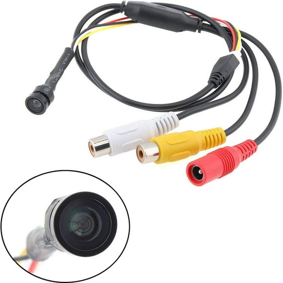 CCTV Hd Mini Hidden Pinhole Security Camera 2.8mm 110degree 1000tvl Small Indoor Analog Surveillance DC12V 1A