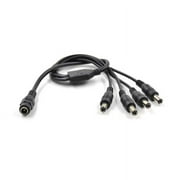 CCTV Security Camera 5.5/2.1mm 1 to 4 Port Power Splitter Cable Pigtails 12V DC