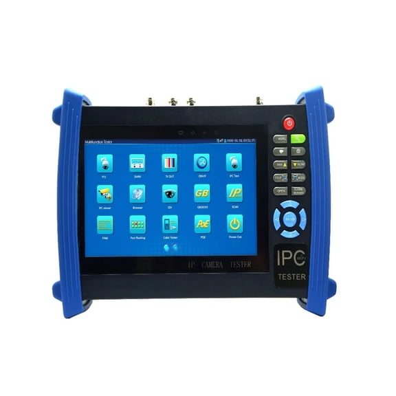 CCTV Tester 7 In 1 7" Capacitive Touch Screen LCD Monitor 1080P IP Camera Tester AHD/TVI/CVI CCTV Tester POE IPC8600MOVTs ,Video Surveillance Testing