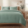 thumbnail image 1 of U by Bedsure 2 Pieces Twin Comforter Bedding Set, Iceberg Green Comforter Set for All Seasons, 1 Lightweight Prewashed Comforter and 1 Pillowcases,Twin,Iceberg Green, 1 of 8