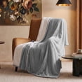 thumbnail image 1 of U by Bedsure Electric Heated Blanket Full Size 72" x 84" with Preheat Function, Soft Ribbed Flannel Harbor Mist, Fast Heating with 6 Time Settings (Up to 10H) & 6 Heat Settings, Gifts for Grandma, 1 of 10