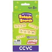CCVC Bubble Boards Junior Learning Pop and Learn, covers common words with blend beginning and blend ending, Fun and enjoyable popping game, ages 5+, Grade K