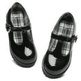 thumbnail image 1 of CCVON Girls Loafers Slip On Penny Loafers School Uniform Dress Shoes Black 1 Big Kid​, 1 of 6