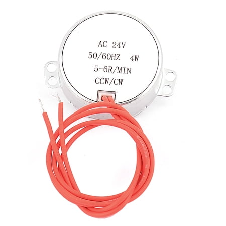 CCW/CW Direction 50/60Hz Frequency 5-6RPM Electric Synchronous Motor 24V 4W
