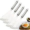 thumbnail image 1 of CCWADH 4Pcs Stainless Steel Spatula Set, Metal Turners for Kitchen Use, Metal Cooking Utensils for Cast Iron Skillet with Handle, 9.8" Spatula Flipper for Frying Egg, Brownie, Cookies or Pancake, 1 of 5