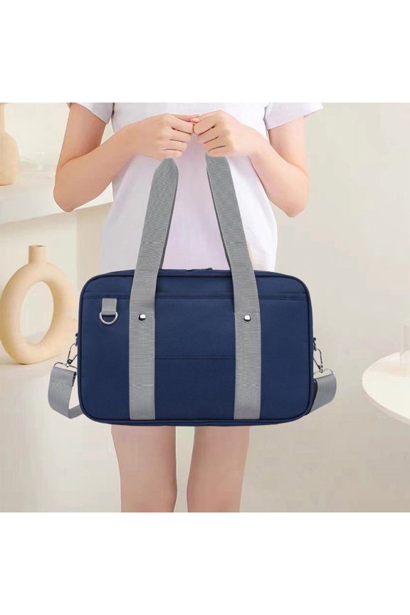 Anime School Shoulder Bag with Crossbody Strap, Multi Pocket Design for Travel, Shopping, and Cosplay