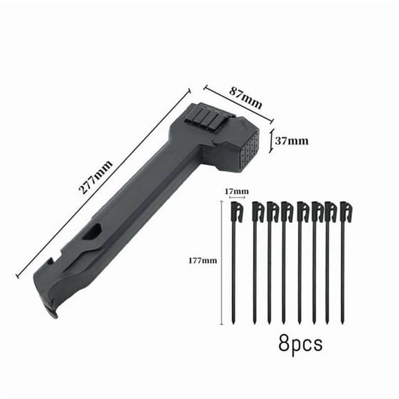 CCWADH Camping Mallet Stake Puller - Multipurpose Tent Setup Tool with Nail Puller for Hassle-Free Outdoor Adventures
